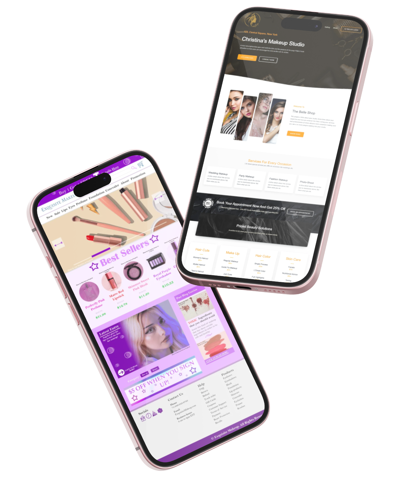 mobile mock up for digital mind studio